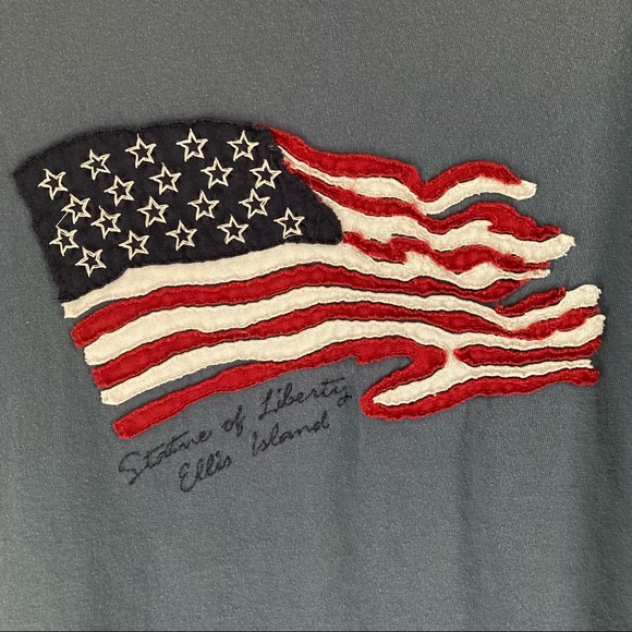 Ellis Island USA Flag Tee M - Picture 5 of 8